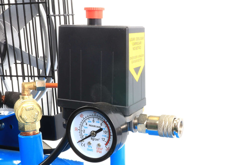 Air Compressor, Belt, 200L, 3hp, 10Bar - SAURIUM®