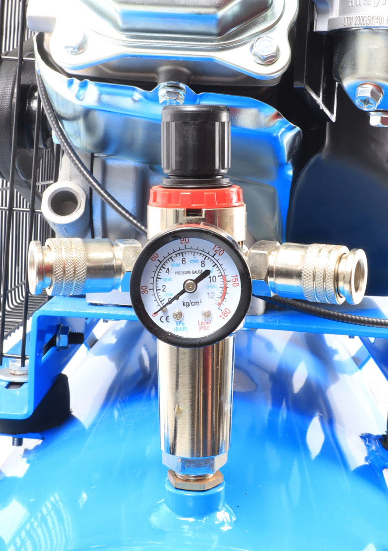 Compressor de Ar Correias, Gasolina, 100L, 10Bar, 7HP