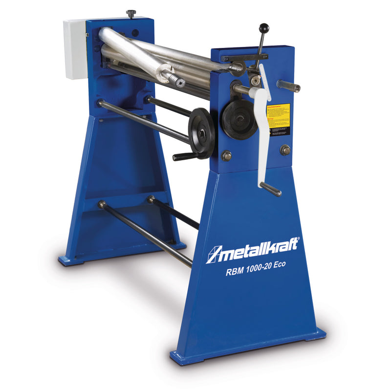 Máquina manual de laminação de chapas Metallkraft (RBM 1000-20 Eco)