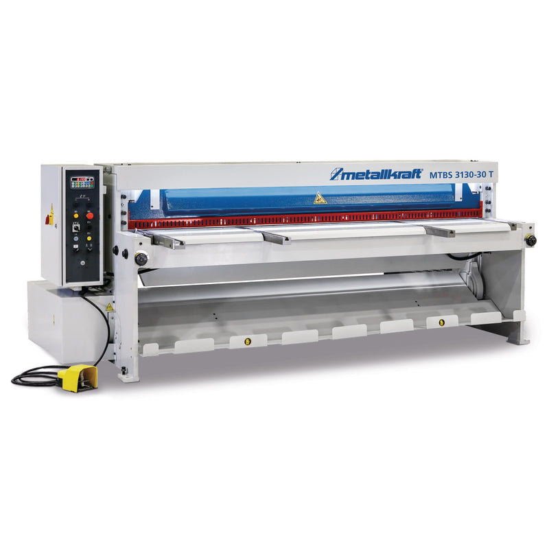 Tesoura motorizada para chapas metálicas Metallkraft (MTBS 3130-30 T)