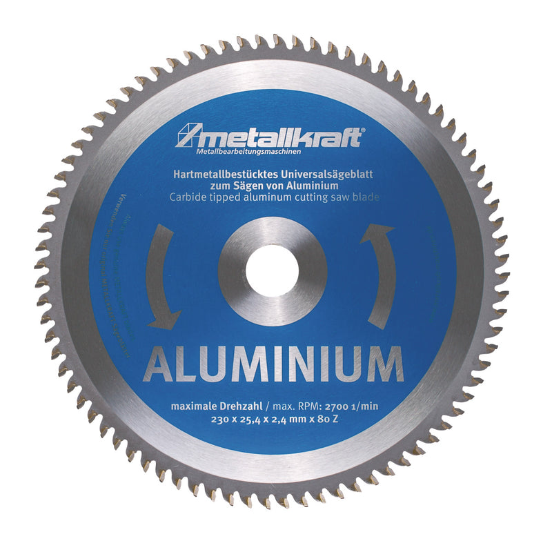 Saw Blade For Aluminum Metallkraft (Ø 230 x 2.4 x 25.4 mm)