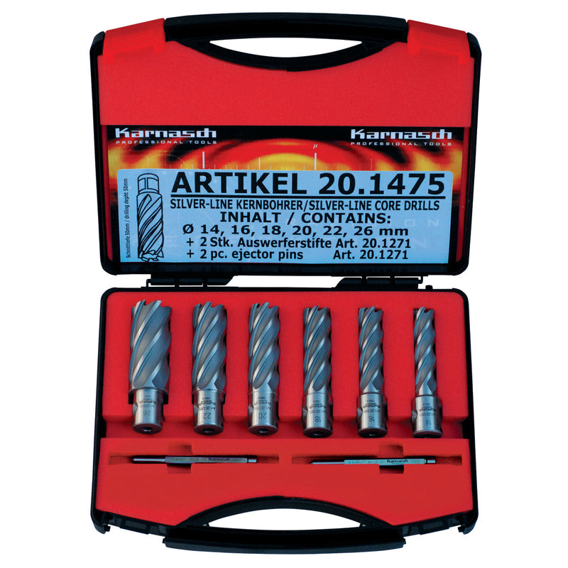 Core Drill Set Metallkraft (SILVER-LINE 50 Weldon)