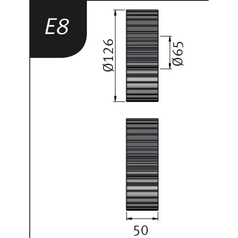 Bending Rollers Metallkraft (Typ E8, Ø 126 x 65 x 50 mm)