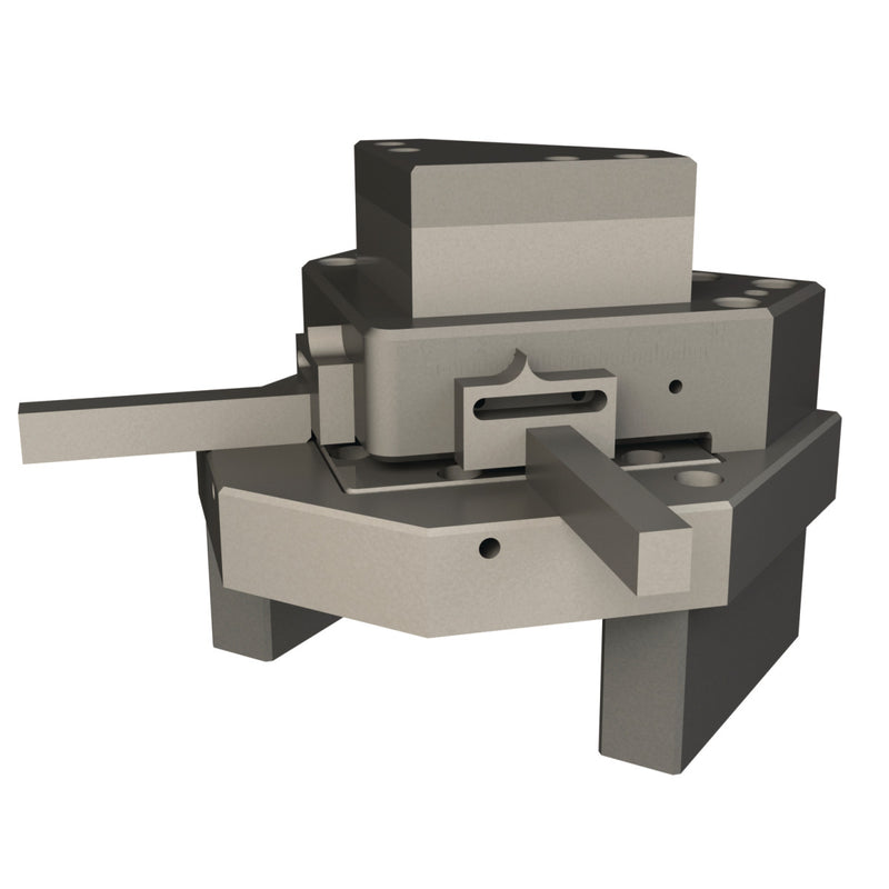Ferramenta de punção para entalhar metal (até 100x100x3 mm no máximo)