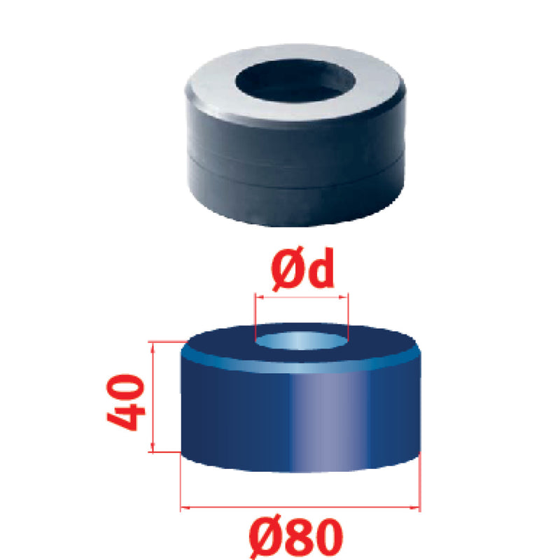 Matriz redonda Metallkraft (n.° 80 Ø 51,2 mm)
