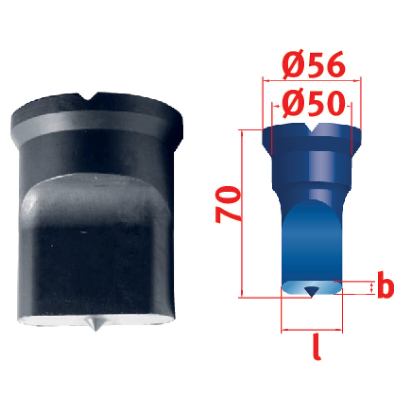 Perfurador de furo longo Metallkraft (nº 4, 13,5 x 50,0 mm)