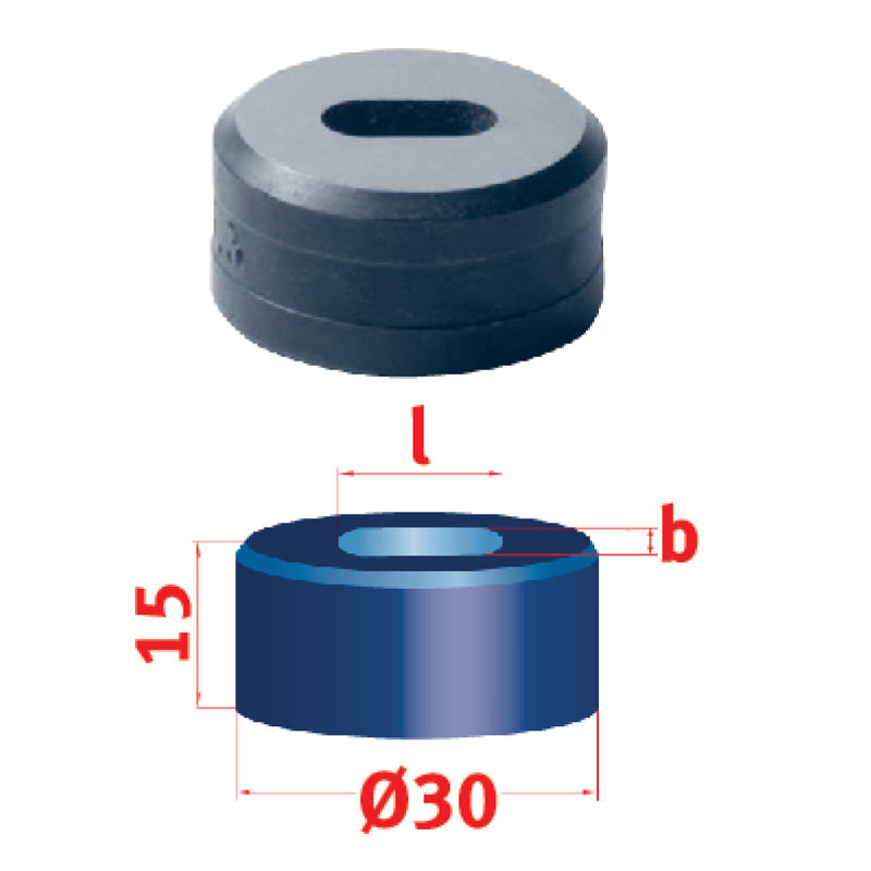 Troquel de ranura Metallkraft (No.30 10,0 x 14,0 mm)