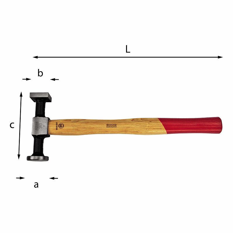 USAG (393) Hammer With Flat Round And Flat Square Heads