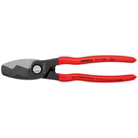 Tesoura para cabos Knipex (95 11 200) com lâmina de corte dupla