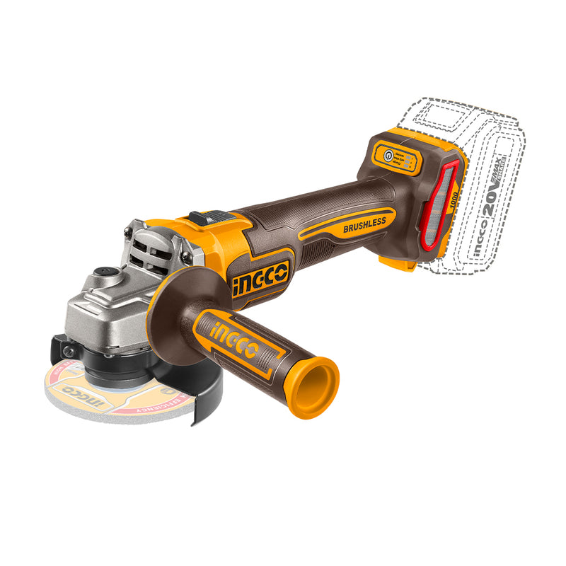 Amoladora angular INGCO (CAGLI27153) 20V sin escobillas 115mm máx. 1000W