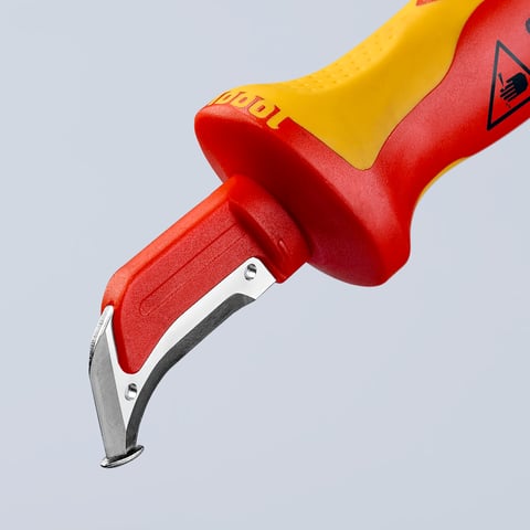 Faca de desbaste Knipex (98 55) com sapata guia