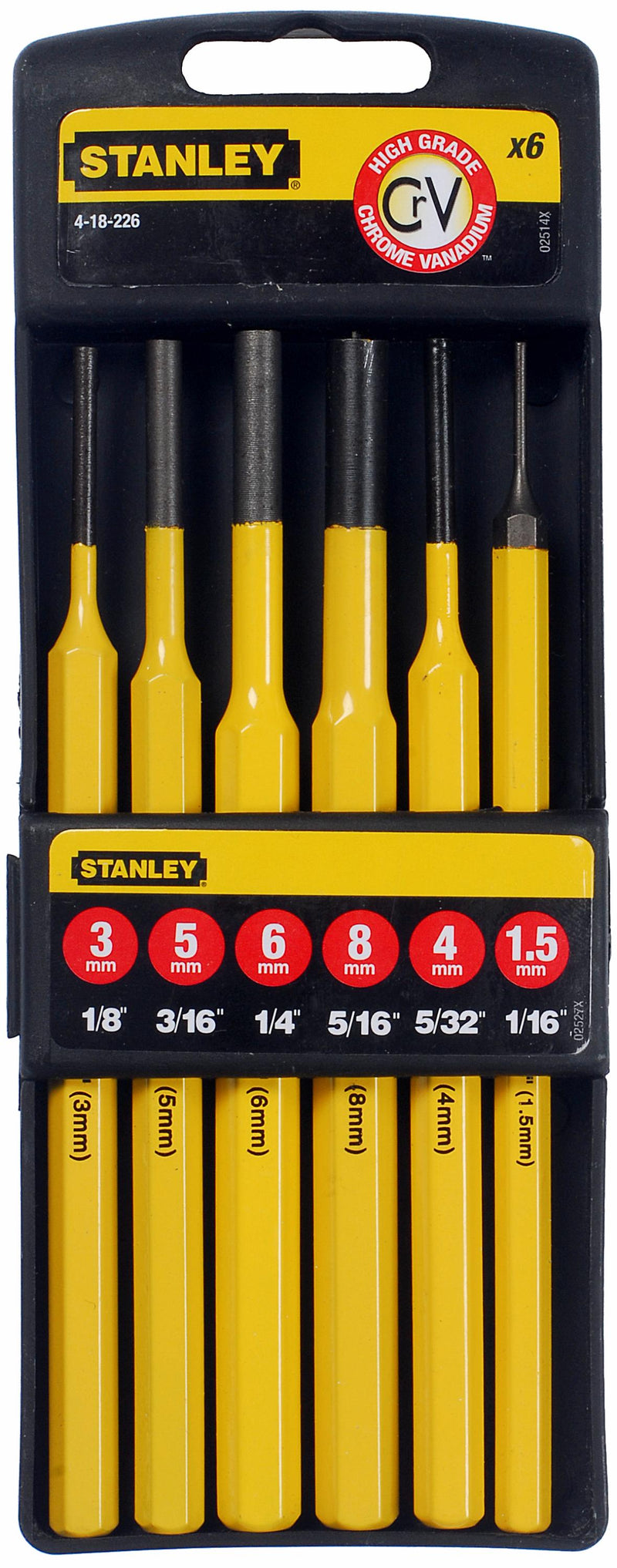 Stanley (4-18-226) Pin Punch Set (6 pc.)