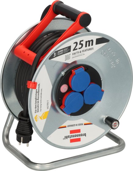 Bobine de cabo Brennenstuhl Garant S IP44 25m H07RN-F 3G2,5