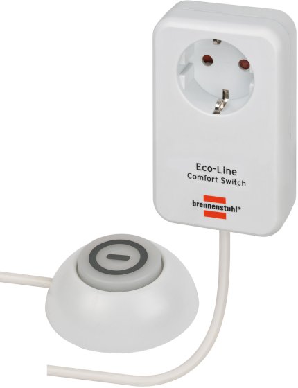 Brennenstuhl Eco Line Comfort Switch Adapter EL CSA 1 foot switch with control light