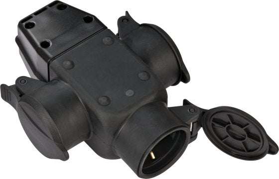 Brennenstuhl Earthed rubber coupling 3-fold IP44