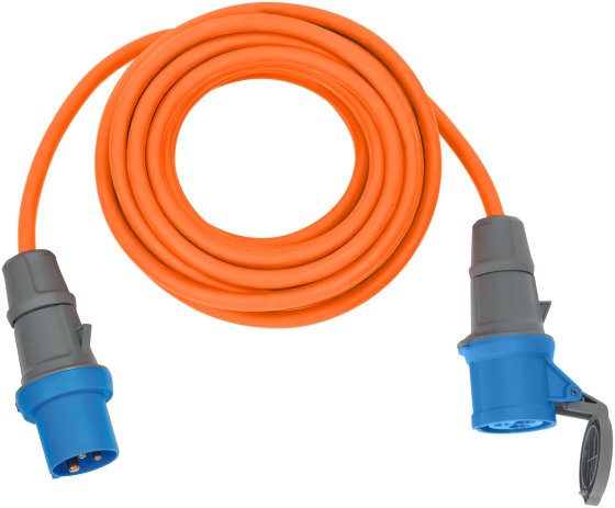 Brennenstuhl CEE Extension Cable IP44 for Camping/Maritim 10m H07RN-F 3G2.5 orange CEE 230V/16A plug and socket
