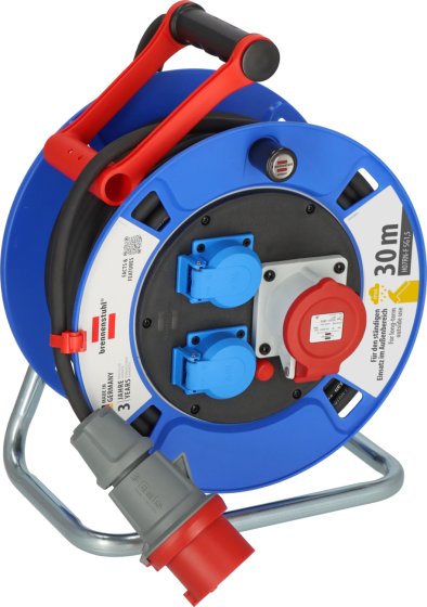 Brennenstuhl Garant CEE 1 IP44 enrollador de cable 30m H07RN-F 5G1.5