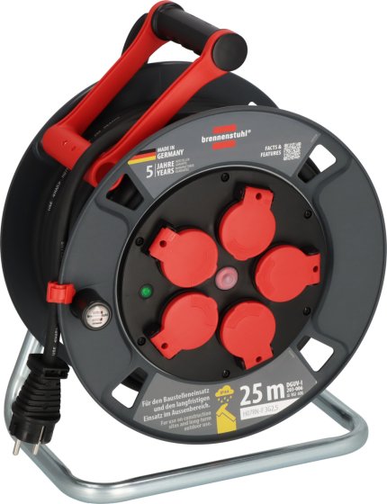 Brennenstuhl Professional Cable Reel 300 KU 2200 IP44, 25m H07RN-F 3G2,5