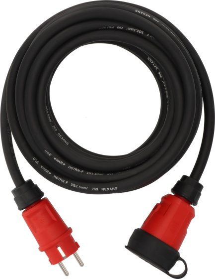 Brennenstuhl Professional Extension Cable VN 1200 IP44, 10m black H07RN-F 3G2,5