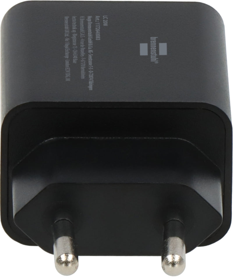 Brennenstuhl USB C Charger 20W Power Delivery + 1m Long Cable