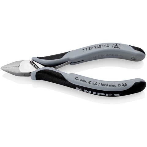 Knipex (77 32 130 ESD) Electronics Diagonal Cutters ESD With box joint