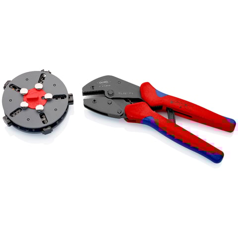 Alicate de cravação Knipex (97 33 02) MultiCrimp com carregador de tomadas