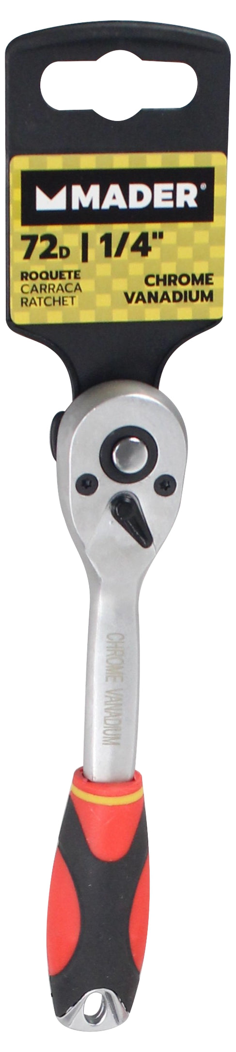 Mango de trinquete, 1/4", 72D, CRV - MADER®