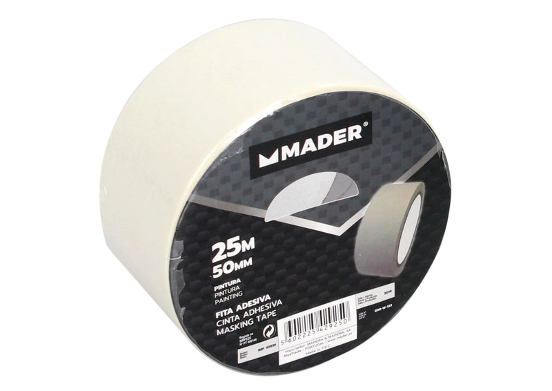 Cinta de enmascarar para pintar, 50 mm x 25 m - MADER®