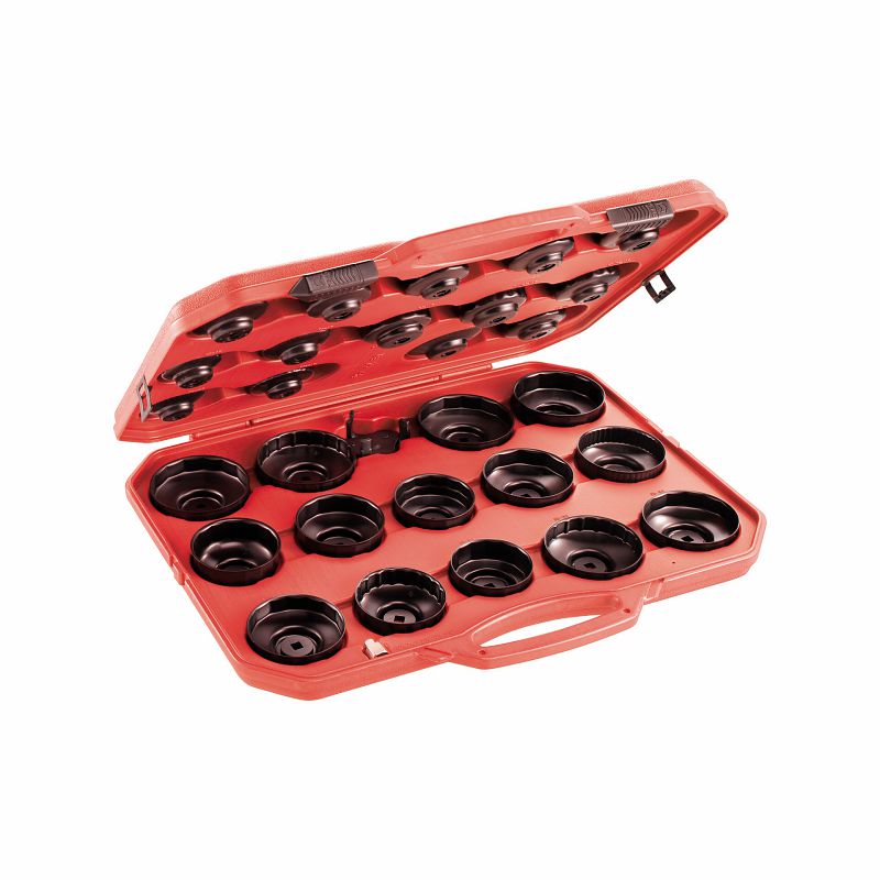 USAG (446 S28) Conjunto de 30 chaves para tampas de filtros de óleo