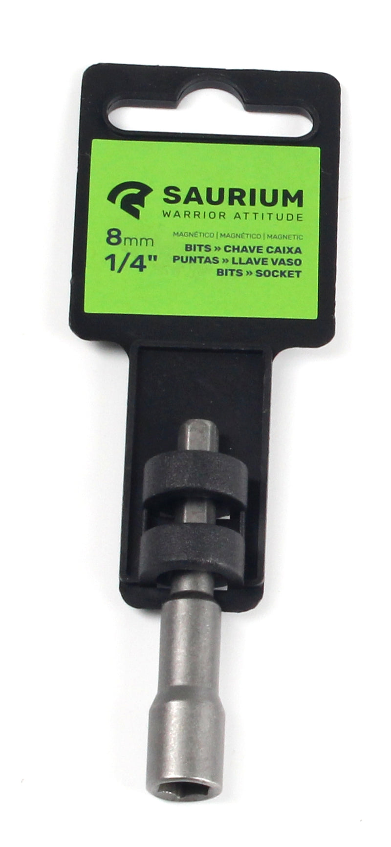 Magnetic Bits Socket, 8mm, 1/4" - SAURIUM®