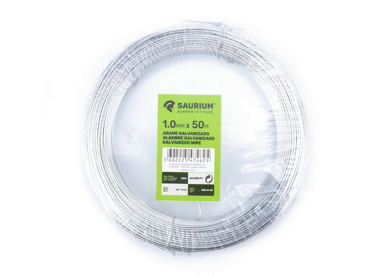 Alambre galvanizado de 1 mm x 50 m - SAURIUM®