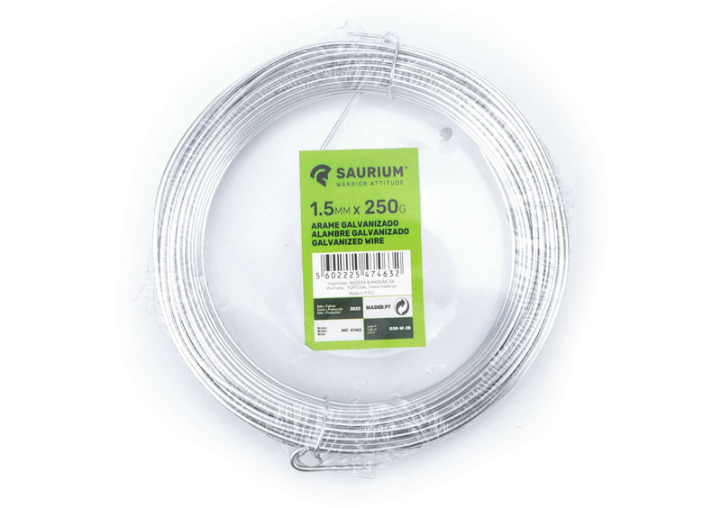 Alambre galvanizado de 1,5 mm x 50 m - SAURIUM®