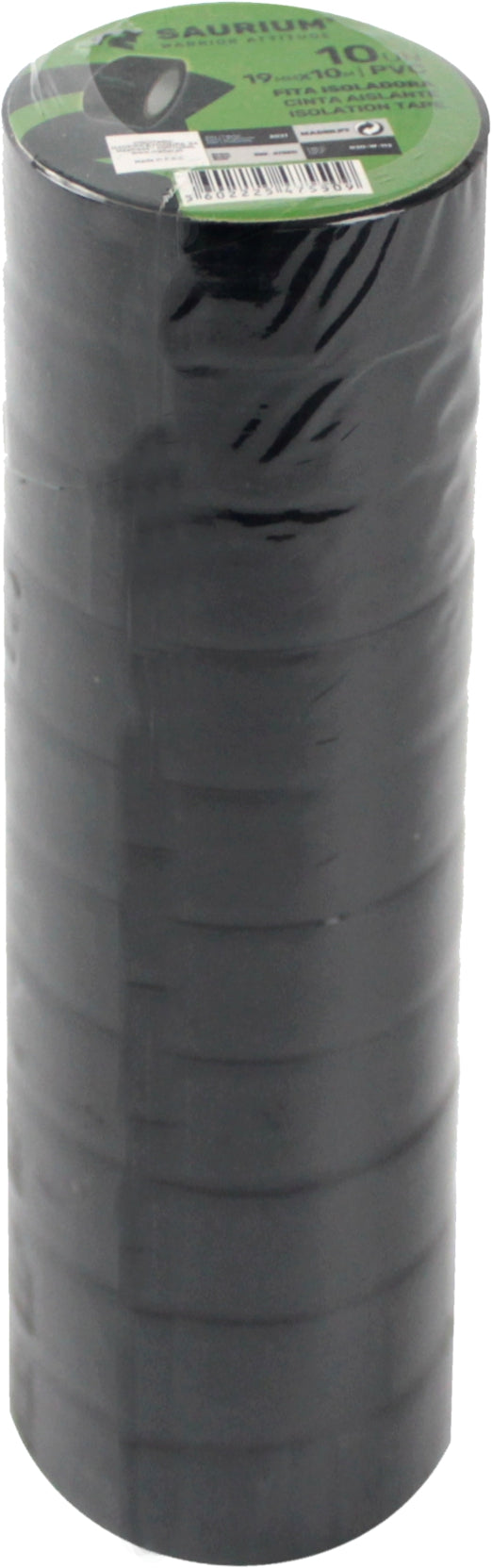 Cinta aislante, 19 mm x 10 m, 10 unidades - SAURIUM®