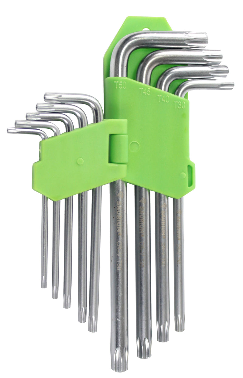 Llave Torx larga de 9 puntas, cromo vanadio - SAURIUM®