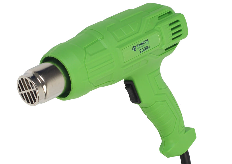 Pistola de calor, 2000 W, con accesorios - SAURIUM®