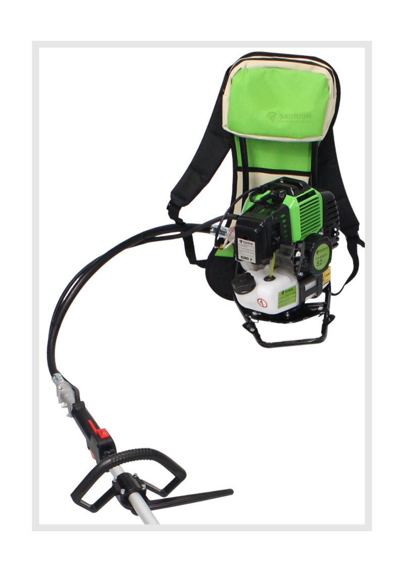 Brush Cutter, Back Pack, 52cc, 1 Shaft - SAURIUM®