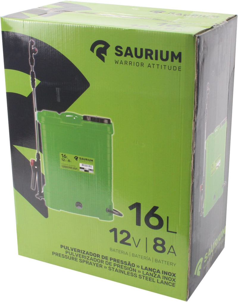 Pulverizador a batería de 16 l, mochila, 0,45 MPa - SAURIUM®