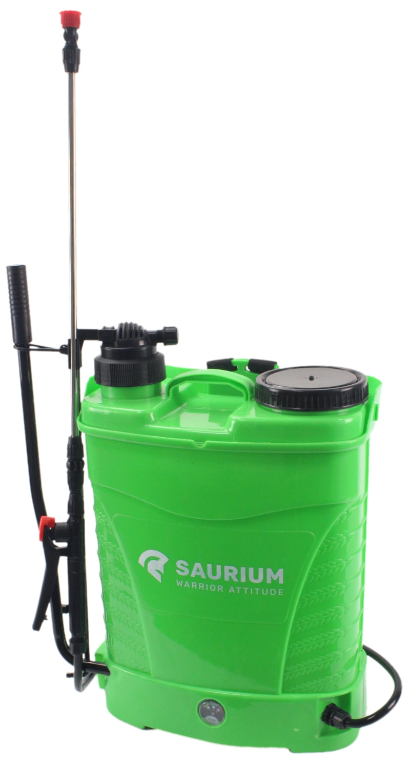 Pulverizador a batería de 16 l, 2 en 1, manual y a batería - SAURIUM®