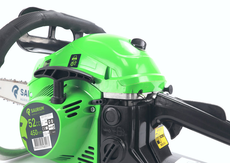 Motosierra de 52 cc y 18 pulgadas, arranque suave - SAURIUM®
