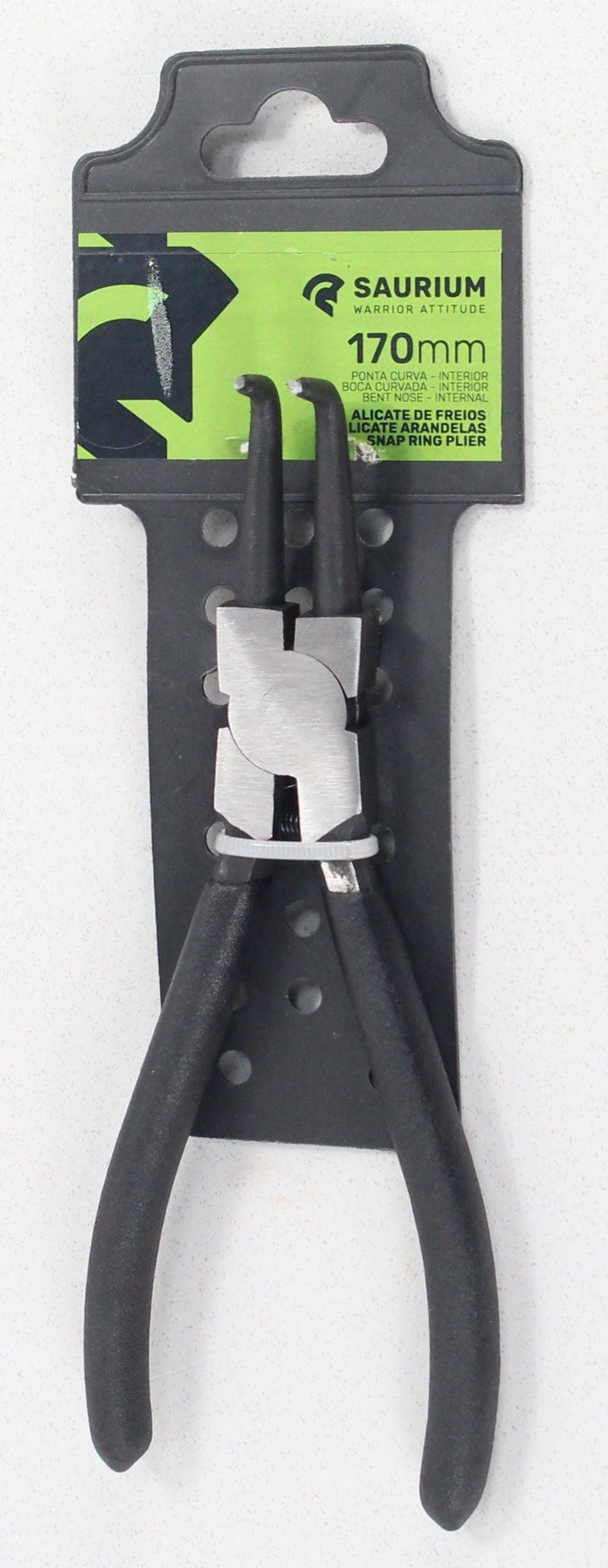 Snap Ring Plier, Bent Nose, Internal, 7" - SAURIUM®