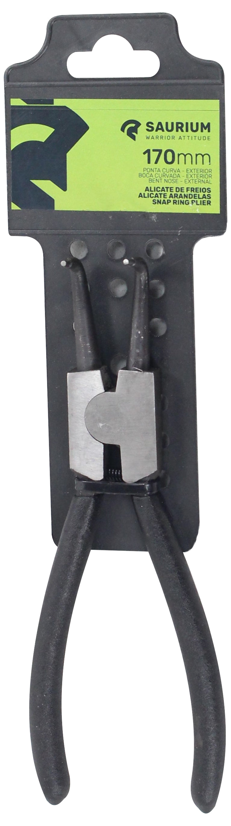 Snap Ring Plier, Bent Nose, External, 7" - SAURIUM®