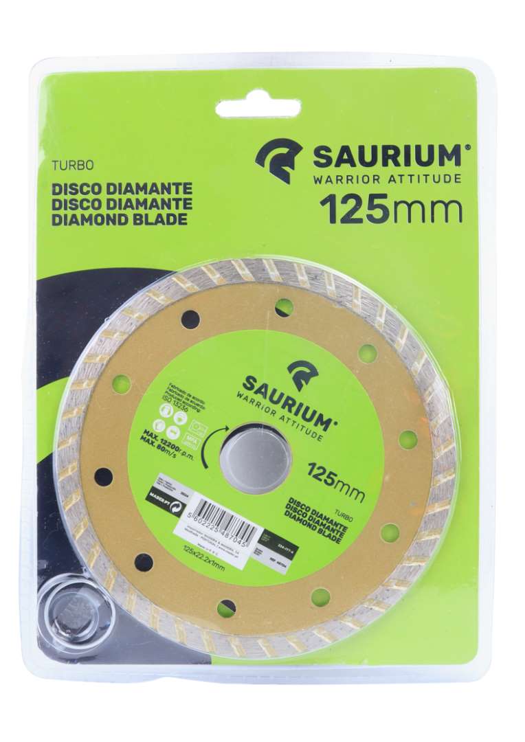 Disco de diamante turbo de 125 mm - SAURIUM®