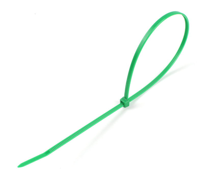 Plastic Cable Tie, Green, 2.5x200mm, 200Un - SAURIUM®