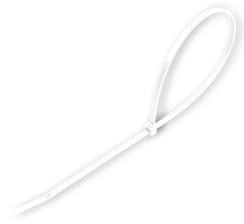 Brida de plástico blanca, 3,6 x 200 mm, 200 unidades - SAURIUM®