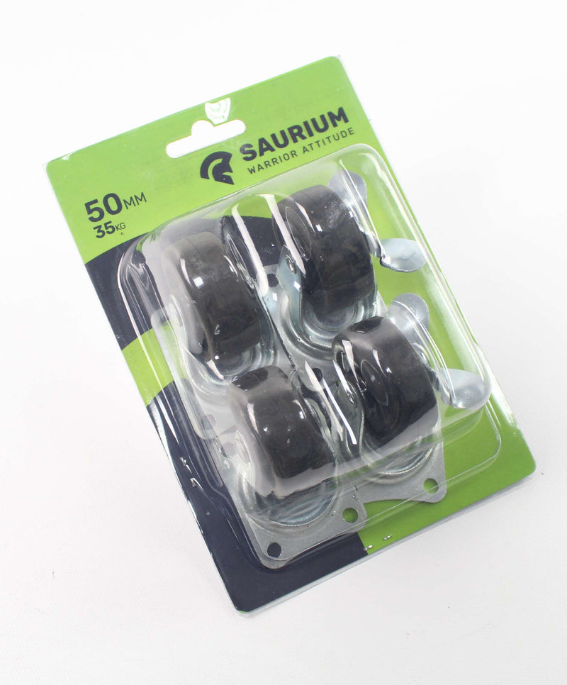 Rodizio Borracha Giratório, 50mm, 4un