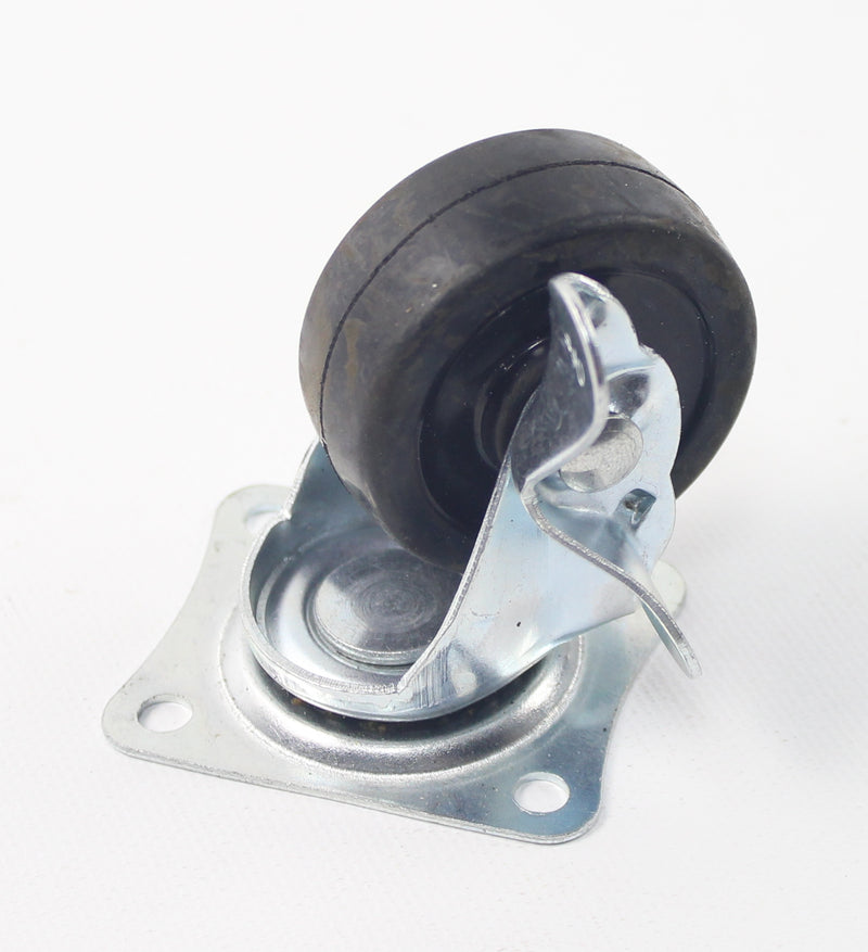 Rodizio Borracha Giratório, 50mm, 4un