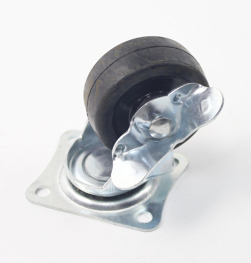 Rodizio Borracha Giratório, 50mm, 4un