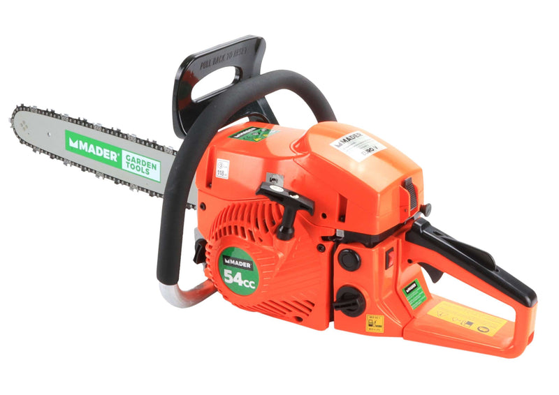 Motosierra de 54 cc y 18 pulgadas, arranque suave - MADER®