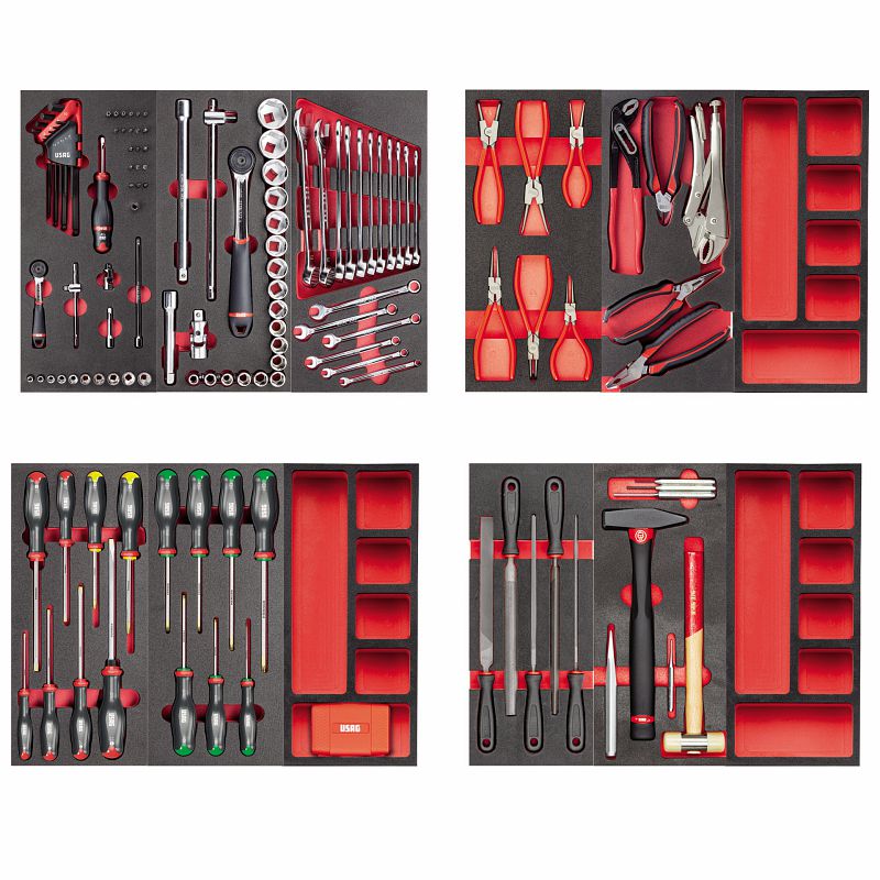 USAG (495 MB) Assortment For Maintenance (156 Pcs.) - 4 Drawers