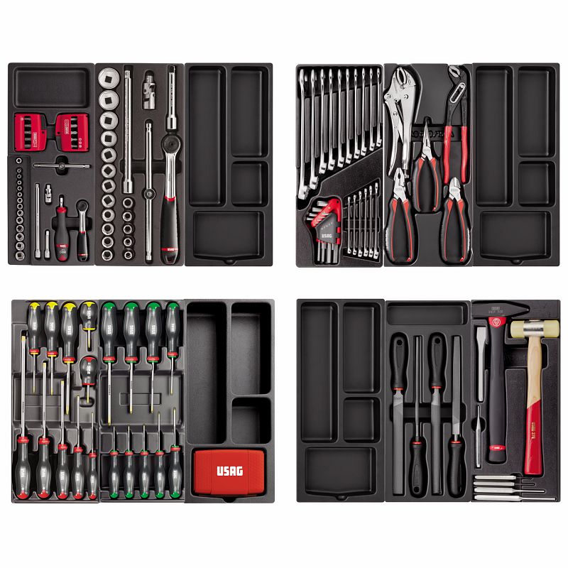 USAG (495 PM) Sortido para manutenção (157 peças) - 4 gavetas